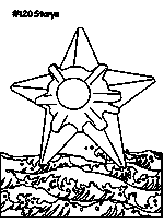 coloriage pokemon staryu